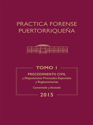 cover image of Práctica Forense Puertorriqueña